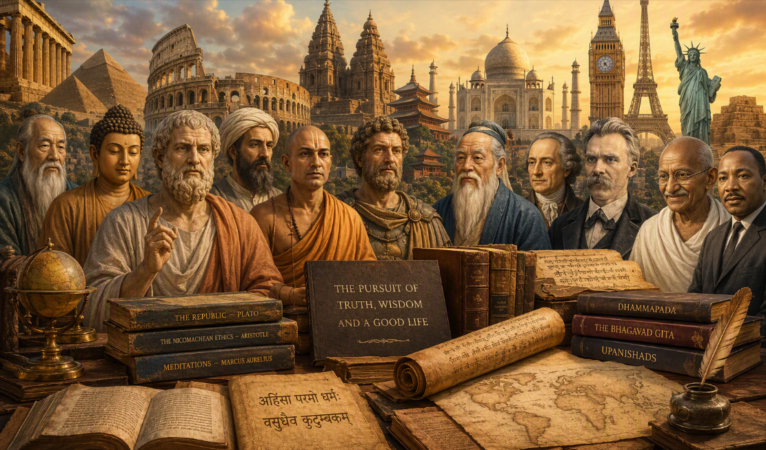 contribution of moral thinkers and philosophers from india and world